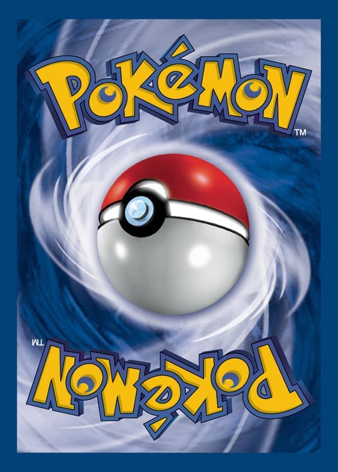 Achterkant van een Pokémon-kaart